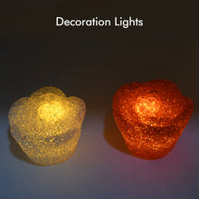 MULTI SHAPE SMALL LIGHT LAMPS LED SHAPE CRYSTAL NIGHT LIGHT LAMP (6 PC SET)