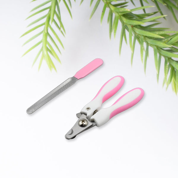 Stainless steel pet nail clippers set for dogs and cats