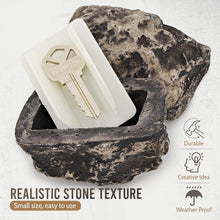 Hide a Key Outside Rock Looks Like a Real Rock - Weatherproof Rock Key Perfect for Emergencies - Fake Rock Key Hider Outside Decorative (1 Pc)