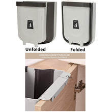 Collapsible waste bin for office and home convenience.