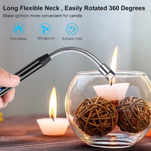 Lighter Long Flexible Electric Arc USB Rechargeable Windproof Flameless Electronic Smoking Plasma Lighters