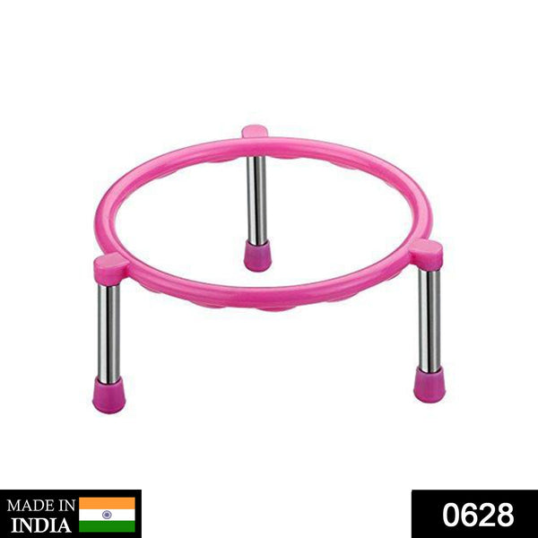 Single ring matka stand in stainless steel