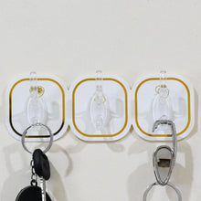 TRANSPARENT ADHESIVE WALL HOOK (6 PCS SET)