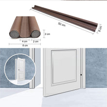 Twin door draft stopper with easy installation