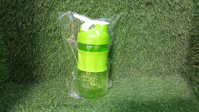 Protein shake bottle, with blender ball and grip, BPA free.