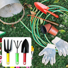 Colorful 3-piece garden tool set for easy planting