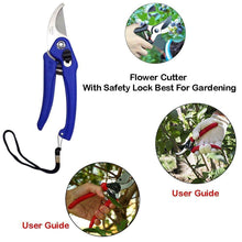 Stainless steel garden scissors, robust and sharp for gardening