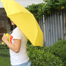 Stylish and foldable banana umbrella, mini size.