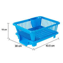 Brown boxed plastic dish drainer rack for drying kitchenware