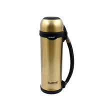 Rust-resistant thermos bottle for beverages and travel.