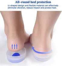 Durable silicone heel pads for everyday comfort.