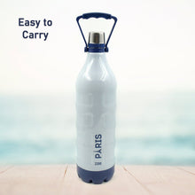 Large insulated bottle with carrying handle