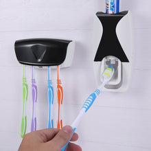 Toothpaste dispenser with brush set