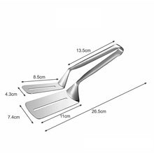 Kitchen tongs with stainless steel clip clamp for BBQ