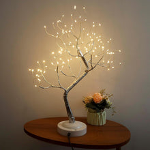 Tabletop birch tree with LED lights