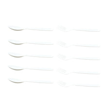 Premium plastic cutlery set, 10 pcs for dining.