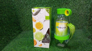 Infuser bottle with citrus zinger.